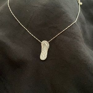 Flip Flop Bling Charm Necklace